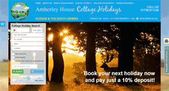 Desktop Screenshot of amberleyhousecottages.co.uk